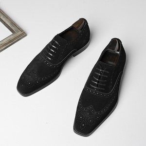 2025 New Model High-End Men's Business Oxford <b>Shoes</b> Square-Toe Decorated Leather <b>Shoes</b> <b>Height</b> <b>Increasing</b> for Autumn - Product Image 1