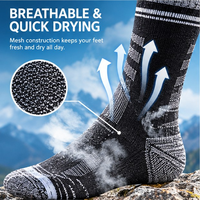 Chaussettes de randonnée imperméables, respirantes, thermiques, mi-mollet, pour hommes et femmes, pour trekking, cyclisme, ski, sports d'hiver