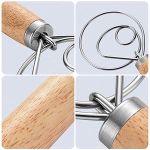 ที่ตีแป้งแบบใหม่พร้อมด้ามไม้ ที่ตีไข่ - Product Image 4