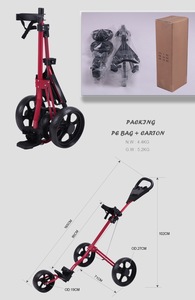 Hot New <b>Golf</b> Trolleys With Ball Wheels Lightly Pull to Join Push Cart for Smooth Driving on Any Terrain A003 <b>Golf</b> Trolley A003 - Product Image 4