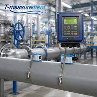 Compteur de débit numérique hydraulique Modbus Taijia, testeur de débit d'eau par ultrasons, mesure du débit