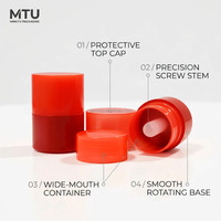 Échantillon Gratuit – Nouveau Tube Vide en Plastique de 15g pour Baume à Lèvres, Sérum, Gloss et Fard à Joues – Emballage Cosmétique Mignon à Mécanisme Rotatif
