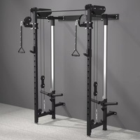DINUO Rack mural pliable pour oiseaux, 180 °   Cage de musculation compacte avec système de poulies à câble pour salle de sport à domicile