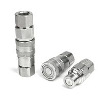 Raccord rapide hydraulique à face plate FF 1/2 "BSP BSPT NPT, coupleur rapide BSPP 1/2 G1/2 ISO16028