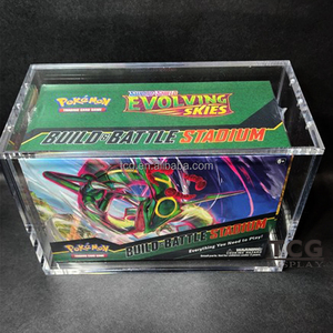 TCG vente couvercle supérieur magnétique affichage en acrylique transparent pour Pokémon TCG: épée et bouclier-Fusion Strike Build & Battle Stadium boîtier en acrylique - Product Image 2