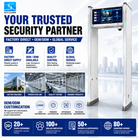 AI Walk Through Metal Detector Gate Smart Mobile Phone Detection Security Scanner untuk Penjara, Sekolah, Gedung Pemerintah
