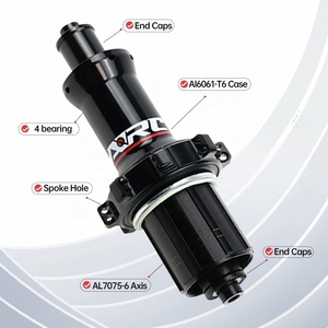 ARC RT-030F/R Buje de bicicleta V-Brake, Piezas de bicicleta al por mayor del fabricante, Buje de carretera de aleación con 20 o 24 orificios para radios, de tracción recta - Product Image 3