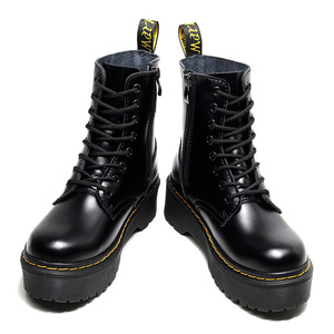 Stivaletti da <span class=keywords><strong>Donna</strong></span> Jadon 8 Buchi Stile Dr. Martens 1460 Europei Americani con Zip Laterale, Platform e Lacci per Autunno Inverno Stile British - Product Image 3