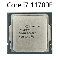Processeur Intel Core i7 11700F 11e génération, CPU d'origine reconditionné, grade A, testé, 2,5 GHz, LGA1200, pour ordinateur de bureau