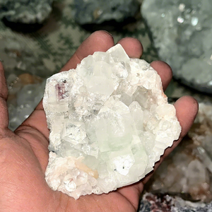 Healing <b>Crystals</b> Stones Apophyllite <b>Cluster</b> Quartz Unique Sparkling <b>Clusters</b> Specimen for Room Decor - Product Image 4