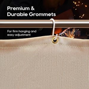 Hàn chăn chịu nhiệt 4x6 ft Heavy Duty sợi thủy tinh Hàn chăn dày hàn bìa với grommets - Product Image 2