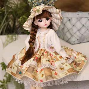Npk-poupée BJD 1/6 à 30cm avec 23 articulations mobiles, jouet pour fille à coiffures multiples en 4D, robe, de dessin animé, cadeau - Product Image 2