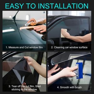 Đầy đủ xe kính chắn gió Kính giáp cửa sổ phim UV bằng chứng teinture de voiture cho vật nuôi an toàn & an ninh - Product Image 6