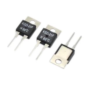 DMCOURAGE 온도 스위치 열 보호기 KSD01F 재설정 가능 퓨즈 급속 상승 온도 조절기 구리 소재 온도 - Product Image 1