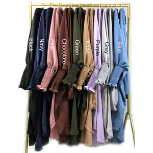 Ensemble deux pièces pour pantalon Niqab avec cordons, grande taille, <span class=keywords><strong>Abaya</strong></span> de prière en Nida de haute qualité, Vêtements musulmans islamiques en gros, Mowing - Product Image 5