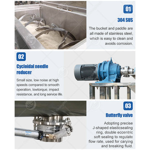 Mélangeur à vis pour matériaux d'alimentation animale ORME Mélangeur horizontal à ruban à double palette de 300l - Product Image 3