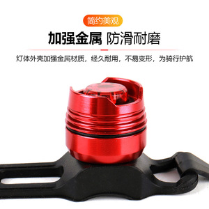 Yueli Bicycle Taillight Aluminum Alloy Ruby <b>LED</b> <b>Light</b> Waterproof With Built In Battery <b>Micro</b> Usb Charging For Cycling Equipment - Product Image 3