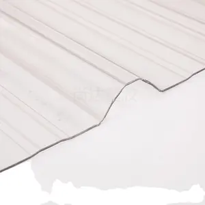 DESU New Product Clear Plastic Roof Plate Polycarbonate Roofing Sheet