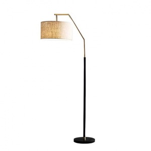 Modern Floor Lamp Beige Fabric Shade Metal Body Adjustable Height <b>LED</b> <b>Light</b> Source For Living Room Bedroom Reading <b>Corner</b> - Product Image 5