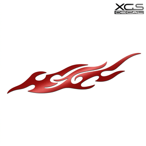 Reflective Red Skull Flame Car Stickers Rider <strong>Fire</strong> Motorcycle Fuel Tank Helmet Universal Racing Self-adhesive PVC MOQ 1 Pair - Product Image 3