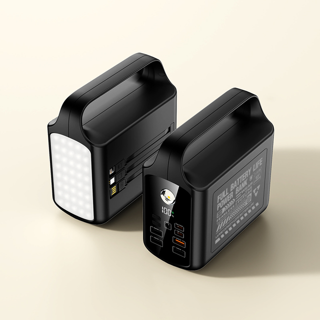 New Arrival 20000mAh to 100000mAh Mini Power Station with LED Camping Light PD 20W Fast Charge Powerbank