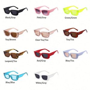 Nuevas Gafas de Sol Rectangulares Vintage de Lujo 2021, Protección UV400, Lentes Rosas Pequeñas, Gafas de Sol Cuadradas para Mujer - Product Image 6