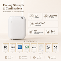 Diffuseur d'arômes intelligent 2026 sans eau 400 ml avec écran LCD sans fil, autoportant ou mural, pour la maison