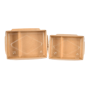 Thức ăn nhanh hộp thực phẩm dùng một lần Hộp thực phẩm đóng gói hộp với hai ngăn - Product Image 2