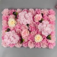 Mur de fleurs artificielles en tissu 5D fait à la main, toile de fond texturée 3D pour mariage et fête des mères, décoration de scène