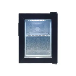 Vente en gros Comptoir de congélateur à crème glacée 21 <span class=keywords><strong>litres</strong></span> Sans givre <span class=keywords><strong>Porte</strong></span> en verre verrouillable Refroidisseur de boissons mini réfrigérateur - Product Image 6