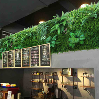 Panneau mural en gazon artificiel anti-UV 50*50 pour extérieur, haie artificielle verte, décoration murale végétale, murs verts artificiels verticaux