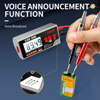 Multimeter Digital T-RMS Mini Desktop 6000 Counts dengan Fitur Auto-ranging untuk Perbaikan dan Pemecahan Masalah Rumah Tangga DIY