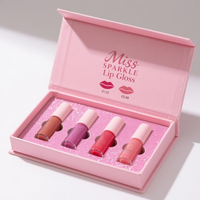 Caja de Brillo Labial de Lujo con Logotipo Personalizado, Empaque Rígido Magnético Premium para Bálsamo Labial y Lápiz Labial, Estuche de Almacenamiento para Regalo de Productos de Belleza