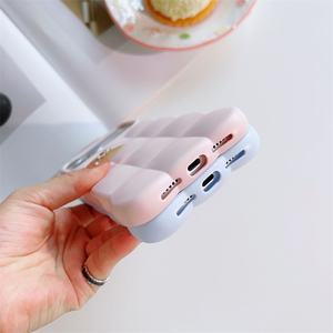 Coque DIY TPU Nouvelle Tendance pour iPhone 18 17 Pro Max, Effet Nuage 3D, Toucher Doux, Couverture Intégrale, Antichoc, Couleur Unie Mignonne - Product Image 5