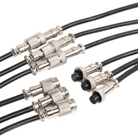 Paire simple mâle à femelle GX12 16-2P 3M 3 4 5 6 Adaptateur automobile en PVC Prise d'aviation Fil de connexion à 8 conducteurs Garantie de 3 ans