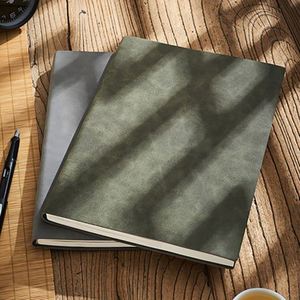 Soft Copy A4 Large Business <b>Diary</b> Hardcover Leather <b>Notebook</b> with Custom Logo Thermal Binding 100 Sheets Gift - Product Image 1