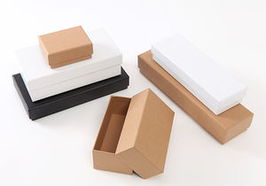 Cajas Rectangulares Ranuradas de Papel Recubierto con Logotipo Personalizado, Estampado con Cinta, para Empaque de Regalos Corporativos, Joyería y Gourmet - Product Image 5