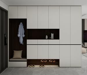 <span class=keywords><strong>Petite</strong></span> armoire à chaussures en bois massif personnalisée avec banc pour porte d'<span class=keywords><strong>entrée</strong></span> Design Living Room & Hotel Use - Product Image 6