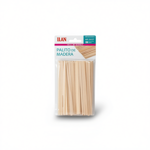 Bastoncini di Legno per Artigianato Ilan 1x5x140mm 100pz per Progetti Fai-da-Te - Product Image 2