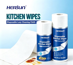 Paño de Cocina Grueso y Resistente al Desgaste Hensun, Paño de Limpieza Doméstico Desechable Ecológico en Rollo Jumbo - Product Image 1