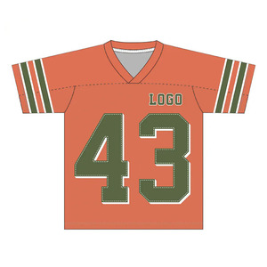 <span class=keywords><strong>Camiseta</strong></span> Deportiva Personalizada Estilo Streetwear para Hombre de Corte Ancho Tipo Jersey de Fútbol <span class=keywords><strong>Americano</strong></span> con Bordado y Sublimación en Poliéster - Product Image 4