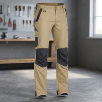Erkekler İçin Yüksek Kaliteli Pamuk/Polyester Ağır İş Pantolonu, Anti-Statik Cordura Cepli Kargo Pantolon