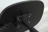 Table d'ordinateur portable pivotante ADA Rotation lisse à 360 ° et réglage de la hauteur du ressort à gaz, bureau de console mobile robuste pour bureau/étude
