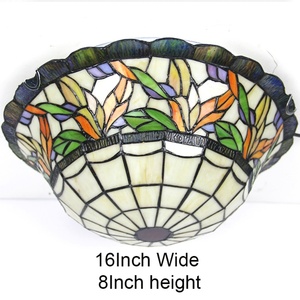 Lámpara de Techo Estilo Tiffany de Vidrio Emplomado, Hecha a Mano, para Decoración de Hoteles, Marca LongHuiJing - Product Image 3