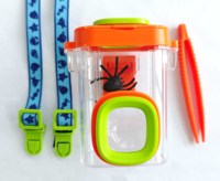 Boîte à insectes grossissante, 2025 conteneur à loupe à double lentille, visionneuse d'insectes pour enfants