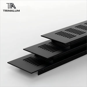 Grille de ventilation décorative à gaz Dissipation de la chaleur Filet de <span class=keywords><strong>plaque</strong></span> de cuisson pour réfrigérateur Armoire de cuisine <span class=keywords><strong>Plaque</strong></span> de porte Accessoire - Product Image 3