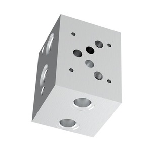 Bloque de válvulas hidráulicas Shanghai Mailer ML-MB-002 de acero 45 con 10 orificios, válvula de control direccional para aceite hidráulico - Product Image 2