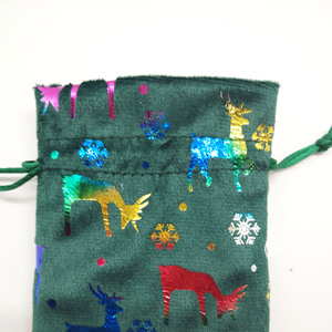 Bolsas de Regalo de Tela con Cordón de Lujo para Navidad, Nuevo Diseño Impreso, Bolsa Promocional - Product Image 5
