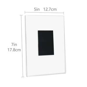 Cadres photo transparents en PS/acrylique pour aimants de réfrigérateur, autocollants transparents pour affichage d'images, décoration murale pour la maison, porte-photos - Product Image 6