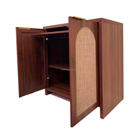 Bureau d'ordinateur convertible en bois pour salon, avec plateau de clavier coulissant et étagère de rangement, 80x50x85 CM, design gain de place